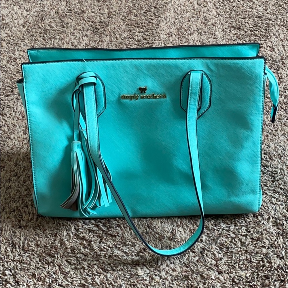 Real Simply Southern Pleather Tote/Purse